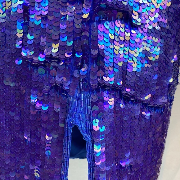 VINTAGE 1960s Galaxy Star Sequinned Cocktail Dress - Picture 8 of 12